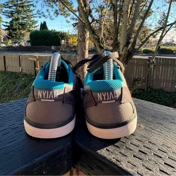 DC Kids Nyjah Vulc TX Blue‎ & Gray Skate Shoes Size 1 - Picture 5 of 9